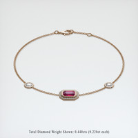 <span>1.08</span>&nbsp;<span class="tooltip-light">Ct.Tw.<span class="tooltiptext">Total Carat Weight</span></span> Ruby Bracelet, 14K Rose Gold 2