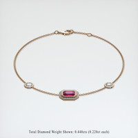 1.08 Ct.Tw. Ruby Bracelet, 14K Rose Gold 2