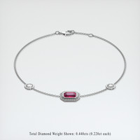 1.08 Ct.Tw. Ruby Bracelet, 14K White Gold 2