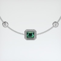 1.04 Ct.Tw. Gemstone Bracelet, 18K White Gold 1
