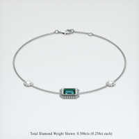 1.04 Ct.Tw. Gemstone Bracelet, 18K White Gold 2