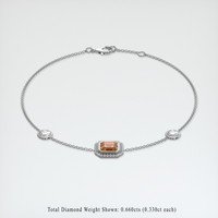 <span>1.15</span>&nbsp;<span class="tooltip-light">Ct.Tw.<span class="tooltiptext">Total Carat Weight</span></span> Gemstone Bracelet, 18K White Gold 2