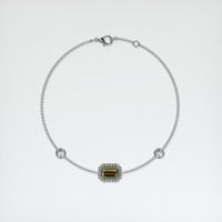 <span>0.89</span>&nbsp;<span class="tooltip-light">Ct.Tw.<span class="tooltiptext">Total Carat Weight</span></span> Gemstone Bracelet, 18K White Gold 3