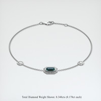 <span>1.03</span>&nbsp;<span class="tooltip-light">Ct.Tw.<span class="tooltiptext">Total Carat Weight</span></span> Gemstone Bracelet, 18K White Gold 2