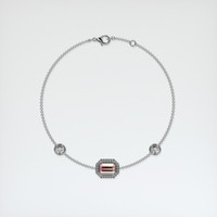 <span>1.07</span>&nbsp;<span class="tooltip-light">Ct.Tw.<span class="tooltiptext">Total Carat Weight</span></span> Gemstone Bracelet, 18K White Gold 3