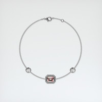 <span>1.09</span>&nbsp;<span class="tooltip-light">Ct.Tw.<span class="tooltiptext">Total Carat Weight</span></span> Gemstone Bracelet, 18K White Gold 3