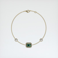 1.04 Ct.Tw. Gemstone Bracelet, 18K Yellow Gold 3