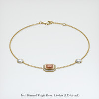 <span>1.15</span>&nbsp;<span class="tooltip-light">Ct.Tw.<span class="tooltiptext">Total Carat Weight</span></span> Gemstone Bracelet, 18K Yellow Gold 2