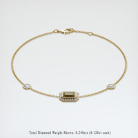 <span>0.89</span>&nbsp;<span class="tooltip-light">Ct.Tw.<span class="tooltiptext">Total Carat Weight</span></span> Gemstone Bracelet, 18K Yellow Gold 2