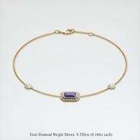 0.98 Ct.Tw. Gemstone Bracelet, 18K Yellow Gold 2
