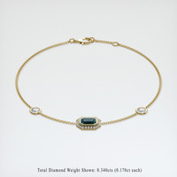 <span>1.03</span>&nbsp;<span class="tooltip-light">Ct.Tw.<span class="tooltiptext">Total Carat Weight</span></span> Gemstone Bracelet, 18K Yellow Gold 2