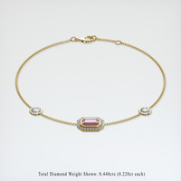 1.07 Ct.Tw. Gemstone Bracelet, 18K Yellow Gold 2
