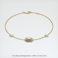 <span>1.07</span>&nbsp;<span class="tooltip-light">Ct.Tw.<span class="tooltiptext">Total Carat Weight</span></span> Gemstone Bracelet, 18K Yellow Gold 2