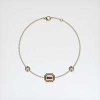 <span>1.07</span>&nbsp;<span class="tooltip-light">Ct.Tw.<span class="tooltiptext">Total Carat Weight</span></span> Gemstone Bracelet, 18K Yellow Gold 3