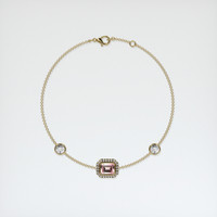 <span>1.09</span>&nbsp;<span class="tooltip-light">Ct.Tw.<span class="tooltiptext">Total Carat Weight</span></span> Gemstone Bracelet, 18K Yellow Gold 3