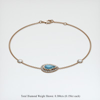 1.02 Ct.Tw. Gemstone Bracelet, 14K Rose Gold 2