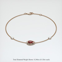 <span>1.05</span>&nbsp;<span class="tooltip-light">Ct.Tw.<span class="tooltiptext">Total Carat Weight</span></span> Gemstone Bracelet, 14K Rose Gold 2