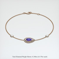 <span>1.14</span>&nbsp;<span class="tooltip-light">Ct.Tw.<span class="tooltiptext">Total Carat Weight</span></span> Gemstone Bracelet, 14K Rose Gold 2