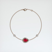 1.57 Ct.Tw. Ruby Bracelet, 14K Rose Gold 3