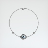 1.21 Ct.Tw. Gemstone Bracelet, 18K White Gold 3