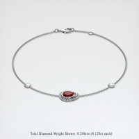 1.05 Ct.Tw. Gemstone Bracelet, 18K White Gold 2