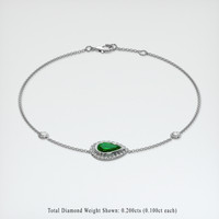 <span>1.13</span>&nbsp;<span class="tooltip-light">Ct.Tw.<span class="tooltiptext">Total Carat Weight</span></span> Gemstone Bracelet, 18K White Gold 2