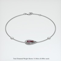 1.07 Ct.Tw. Gemstone Bracelet, 18K White Gold 2
