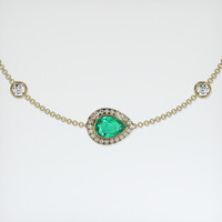 0.87 Ct.Tw. Emerald Bracelet, 18K Yellow Gold 1