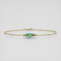 <span>1.67</span> <span class="tooltip-light">Ct.Tw.<span class="tooltiptext">Total Carat Weight</span></span> Emerald Bracelet, 18K Yellow Gold 3