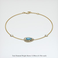 <span>1.02</span>&nbsp;<span class="tooltip-light">Ct.Tw.<span class="tooltiptext">Total Carat Weight</span></span> Gemstone Bracelet, 18K Yellow Gold 2