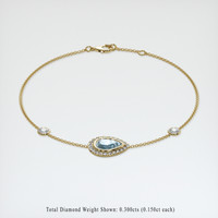 <span>1.21</span>&nbsp;<span class="tooltip-light">Ct.Tw.<span class="tooltiptext">Total Carat Weight</span></span> Gemstone Bracelet, 18K Yellow Gold 2