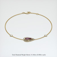 <span>1.07</span>&nbsp;<span class="tooltip-light">Ct.Tw.<span class="tooltiptext">Total Carat Weight</span></span> Gemstone Bracelet, 18K Yellow Gold 2