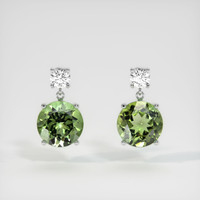 <span>5.53</span>&nbsp;<span class="tooltip-light">Ct.Tw.<span class="tooltiptext">Total Carat Weight</span></span> Gemstone Earrings, Platinum 950 1