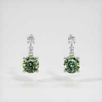 <span>1.35</span>&nbsp;<span class="tooltip-light">Ct.Tw.<span class="tooltiptext">Total Carat Weight</span></span> Gemstone Earrings, Platinum 950 1