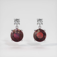 <span>4.53</span>&nbsp;<span class="tooltip-light">Ct.Tw.<span class="tooltiptext">Total Carat Weight</span></span> Gemstone Earrings, Platinum 950 1