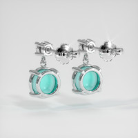 1.90 Ct.Tw. Gemstone Earrings, Platinum 950 4