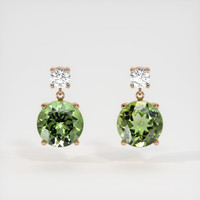 <span>5.53</span>&nbsp;<span class="tooltip-light">Ct.Tw.<span class="tooltiptext">Total Carat Weight</span></span> Gemstone Earrings, 14K Rose Gold 1