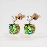 5.53 Ct.Tw. Gemstone Earrings, 14K Rose Gold 3