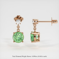 <span>1.76</span>&nbsp;<span class="tooltip-light">Ct.Tw.<span class="tooltiptext">Total Carat Weight</span></span> Gemstone Earrings, 14K Rose Gold 2