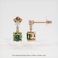 <span>1.35</span>&nbsp;<span class="tooltip-light">Ct.Tw.<span class="tooltiptext">Total Carat Weight</span></span> Gemstone Earrings, 14K Rose Gold 2