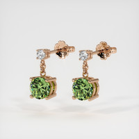 <span>1.35</span>&nbsp;<span class="tooltip-light">Ct.Tw.<span class="tooltiptext">Total Carat Weight</span></span> Gemstone Earrings, 14K Rose Gold 3