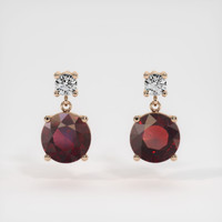 4.53 Ct.Tw. Gemstone Earrings, 14K Rose Gold 1