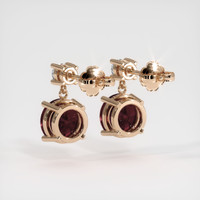 4.53 Ct.Tw. Gemstone Earrings, 14K Rose Gold 4
