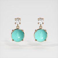 1.90 Ct.Tw. Gemstone Earrings, 14K Rose Gold 1