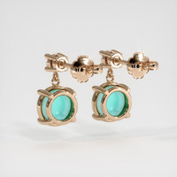 1.90 Ct.Tw. Gemstone Earrings, 14K Rose Gold 4