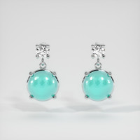 1.90 Ct.Tw. Gemstone Earrings, 14K White Gold 1