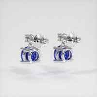 <span>0.74</span>&nbsp;<span class="tooltip-light">Ct.Tw.<span class="tooltiptext">Total Carat Weight</span></span> Sapphire Earrings, 18K White Gold 4