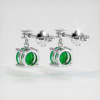 Emerald Earrings 0.80 Ct.Tw.Total Carat Weight, 18K White Gold Preview
