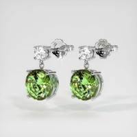5.53 Ct.Tw. Gemstone Earrings, 18K White Gold 3