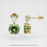 <span>5.53</span>&nbsp;<span class="tooltip-light">Ct.Tw.<span class="tooltiptext">Total Carat Weight</span></span> Gemstone Earrings, 14K Yellow Gold 2